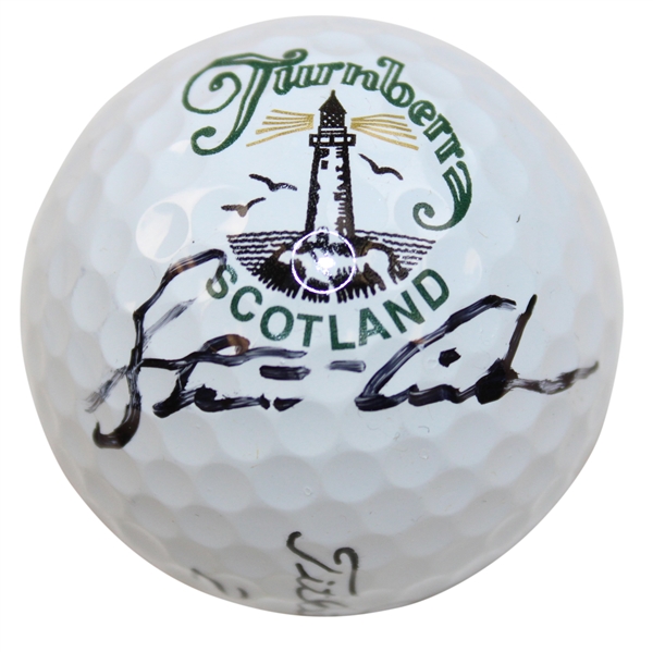 Stewart Cink Signed Titleist Turnberry Scotland Logo Golf Ball JSA ALOA