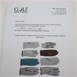 Littler, Goosen, Simpson & Five (5) other US Open Champions Signed Golf Gloves JSA ALOA