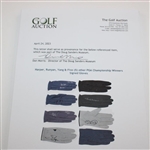 Harper, Runyan, Yang & Five (5) other PGA Championship Winners Signed Gloves JSA ALOA