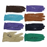 Runyan, Rosburg, Brooks & Five (5) other PGA Championship Winners Signed Gloves JSA ALOA