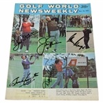 Nicklaus, Player, Stockton, Crampton & Hill Signed Golf World Newsweekly JSA ALOA