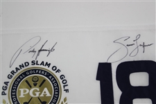 Rose, Harrington, Dufner & Scott Signed PGA Grand Slam of Golf at Bermuda Flag JSA ALOA