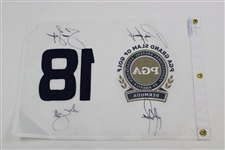 Rose, Harrington, Dufner & Scott Signed PGA Grand Slam of Golf at Bermuda Flag JSA ALOA