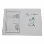 Byron Nelson Signed Augusta National Golf Club Scorecard JSA ALOA