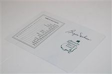 Byron Nelson Signed Augusta National Golf Club Scorecard JSA ALOA