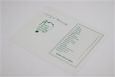 Herman Keiser Signed Augusta National Golf Club Scorecard JSA ALOA