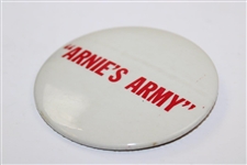Classic White with Red Arnie's Army Pinback Button