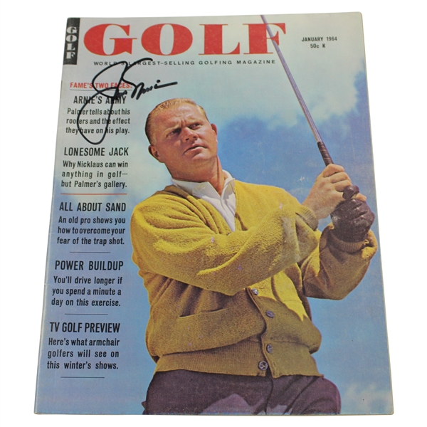 Jack Nicklaus Signed 1964 Golf Magazine JSA ALOA