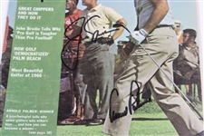 Jack Nicklaus And Arnold Palmer Signed 1966 Golf Digest Magazine JSA ALOA