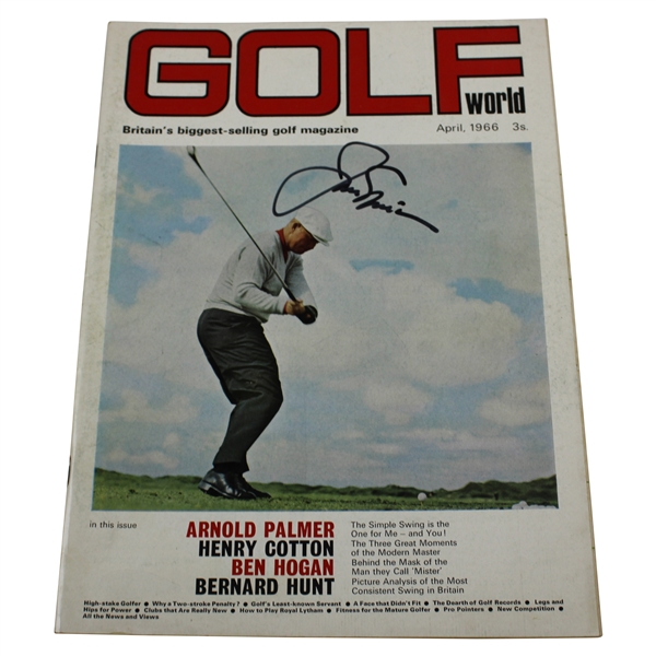 Jack Nicklaus Signed 1966 Golf World Magazine JSA ALOA