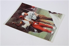 Jack Nicklaus Signed Photo w/ Caddie JSA ALOA