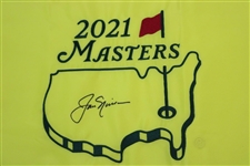 Jack Nicklaus Signed 2021 Masters Embroidered Flag JSA ALOA