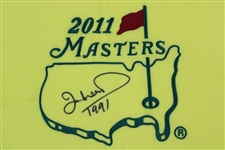 Ian Woosnam Signed 2011 Masters Embroidered Flag with '1991' JSA ALOA