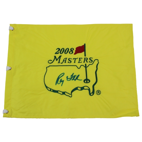 Ray Floyd Signed 2008 Masters Embroidered Flag JSA ALOA