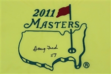 Doug Ford Signed 2011 Masters Embroidered Flag with '57' JSA ALOA
