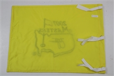 Zach Johnson Signed 2007 Masters Embroidered Flag JSA ALOA