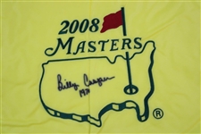 Billy Casper Signed 2008 Masters Embroidered Flag with '1970' JSA ALOA