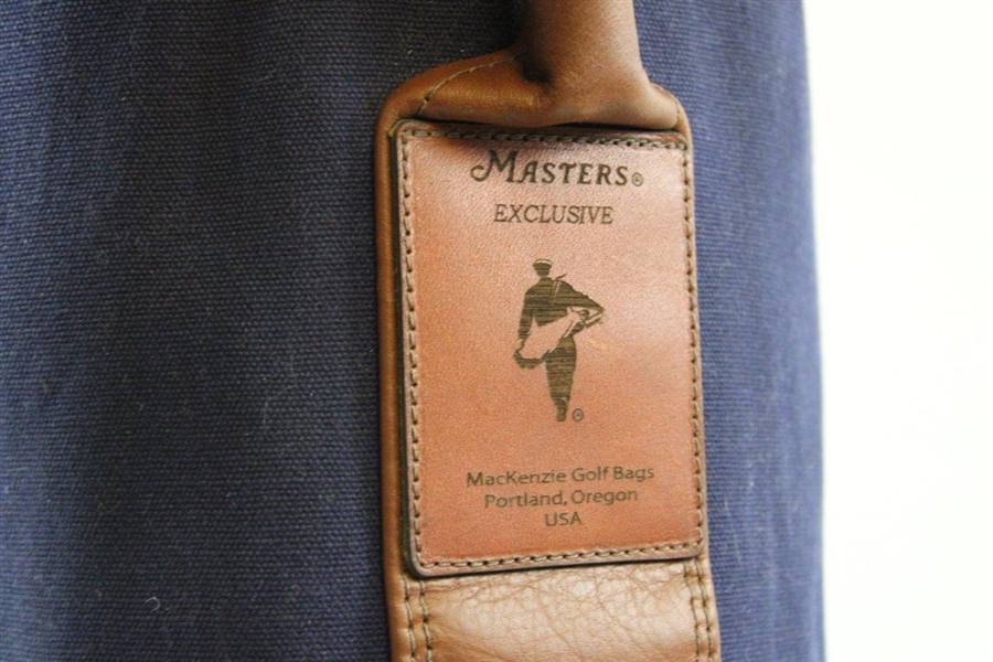 Ltd Ed Augusta National GC Masters Exclusive MacKenzie Fabric Navy Golf Bag