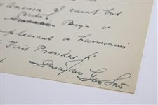 George Low Signed 1935 Handwritten Letter to George Jacobus on Personal Letterhead 9/22 JSA ALOA