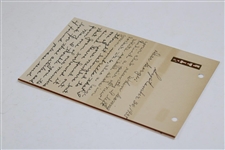 Paul Runyan Signed 1935 Handwritten Letter to George 9/30 JSA ALOA
