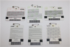 2001, 2002, 2004, 2005, 2006 & 2010 Masters SERIES Badges - Tiger & Mickelson Wins