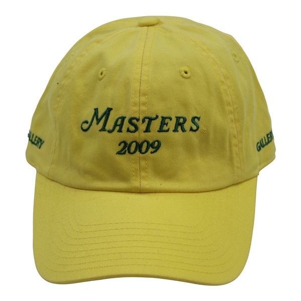 Masters Tournament 2009 GALLERY Yellow w/Green Stitch Writing Caddy Hat