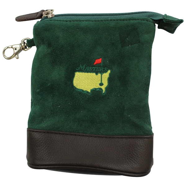 Masters Tournament Logo Leather & Fabric Valuables Zip Pouch