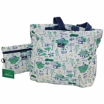 The Masters Tournament Landmark Logo Large Packable Tote Bag with Cover Bag