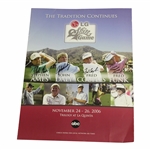 Daly, Couples, Ames & Funk Signed 2006 LG Skins Game Poster JSA ALOA