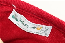 1983 The Open Royal Birkdale Red Lyle & Scott Lambswool Sweater - 48 (XXL)