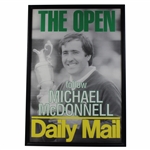 Seve Ballesteros Cover The OPEN "Follow Michael McDonnel - Daily Mail Large Advert - Framed