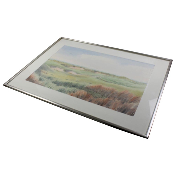 Golf Hole Watercolor Print - Framed