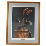 Ltd Ed Grandpas Pride and Joy Golf Woods & Irons in Bag Display Print 624/1500 - Framed