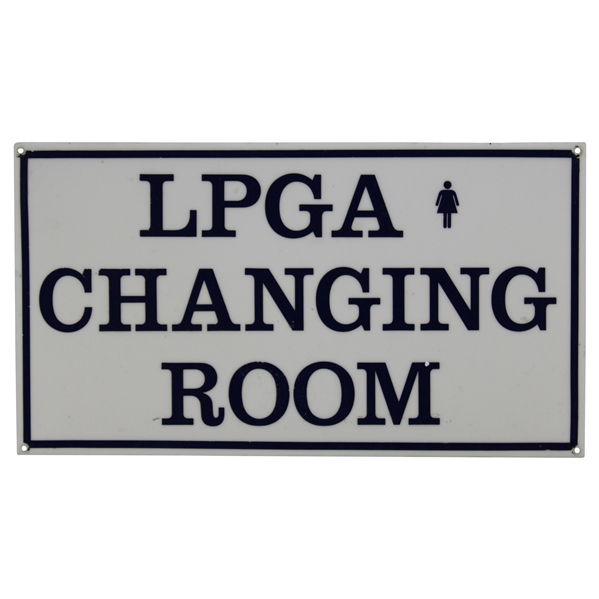 Classic LPGA Changing Room Plastic Sign