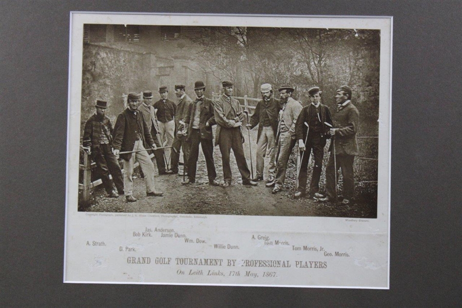 c.1900 Woodburytypes Golf Images of Pro Players on Leith Links in 1867