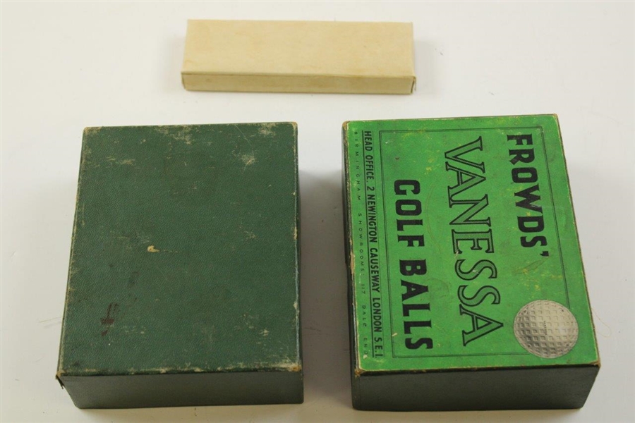 Vintage Frowds' Vanessa Golf Balls Box 