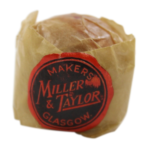 Makers Miller & Taylor Glasgow Golf Ball in Original Red & Black Logo Wrapper