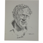Arnold Palmer Signed Van Zandt Print JSA ALOA