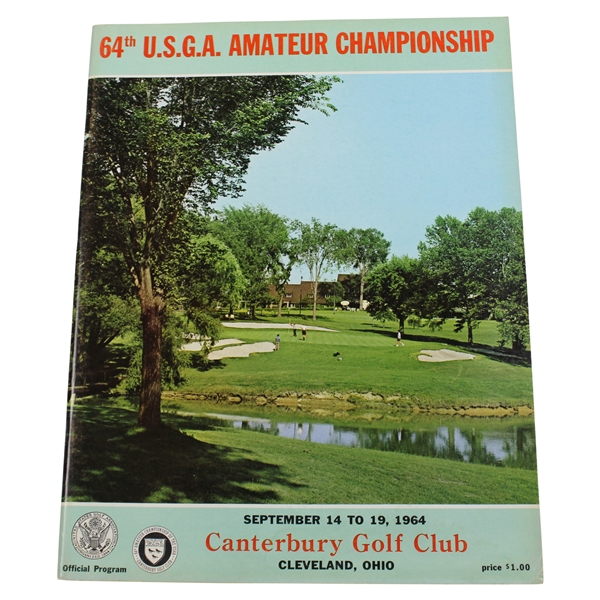 1964 USGA Amateur Championship at Canterbury Golf Club Program