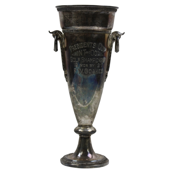 1927 Presidents Cup Golf Championship Trophy Won By F.W. Goakes