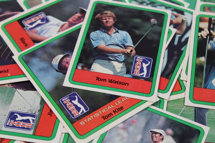 Set of 1982 Donruss PGA Tour Cards - Nicely Centered Jack Nicklaus