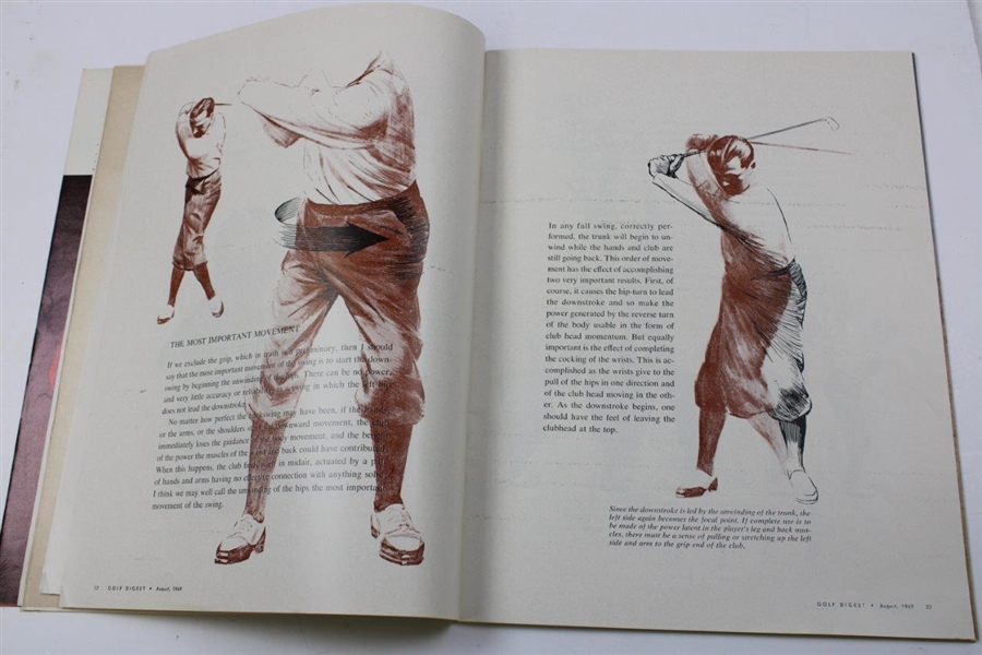 1969 Golf Digest Magazine w/Bobby Jones Cover - August