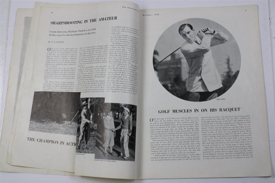 1935 Issue Of The American Golfer Magazine - October 