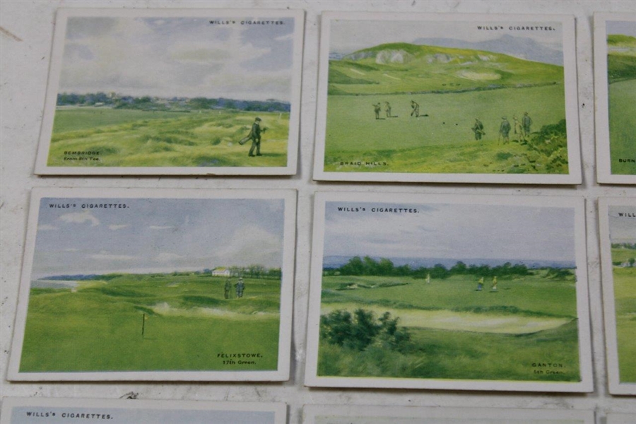 c1924 Complete Set of 25 Wills's Cigarettes Golfing Course Cards