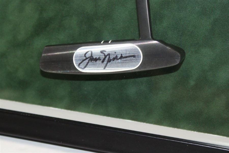 Jack Nicklaus Signed Putter in 1986 Masters Putter Raised Presentation Display JSA ALOA