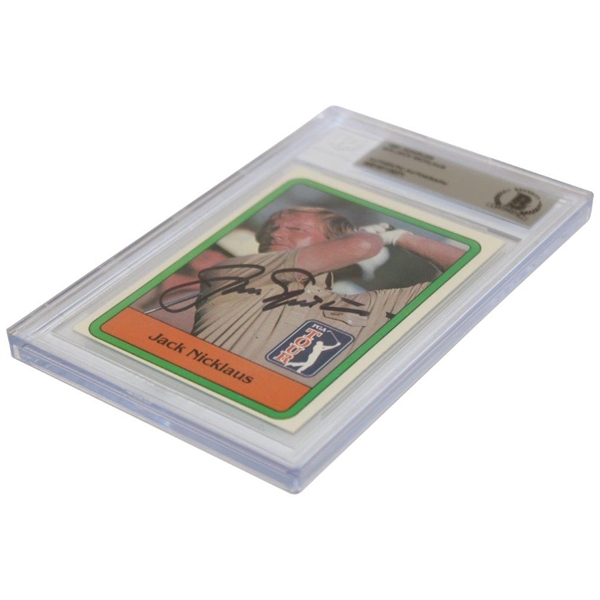 Jack Nicklaus Signed 1981 Donruss Rookie Card BGS Authentic Auto #0001615071