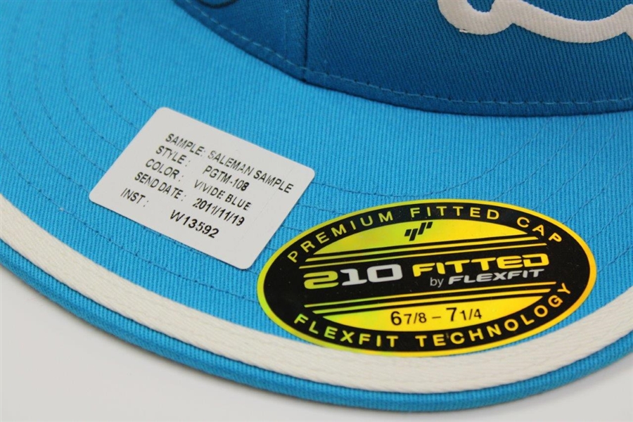 Rickie Fowler Signed PUMA Salesman Sample Vivid Blue/White Cobra Fitted Hat JSA ALOA