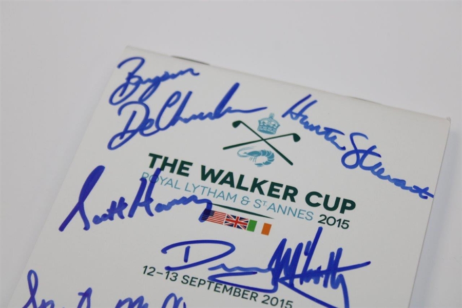 2015 The Walker Cup Team USA Signed Players Edition Strokesaver Booklet JSA ALOA