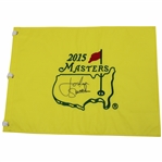 Jordan Spieth Signed 2015 Masters Embroidered Flag JSA ALOA