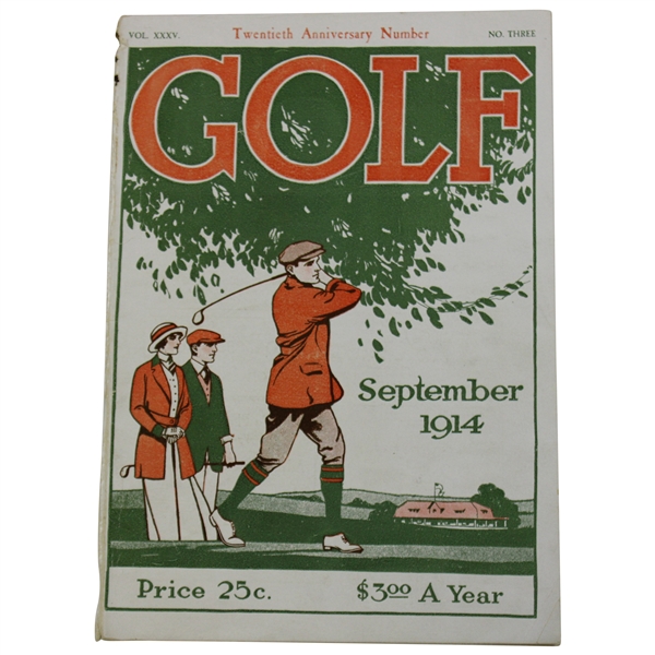 1914 GOLF 20th Anniversary Number Magazine - September - Vol XXXV No. 3